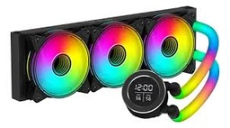 [POLAR WAVE 360] Enfriamiento Liquido Ocelot Gaming Polar Wave 360 Black / 360mm / Argb / 70 Cfm / 1800 Rpm / 32 Db /