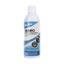 [SILIMPO] Espuma Limpiadora Para Todo Tipo De Superficies Plásticas Y Metálicas De Sistemas De Vídeo, Audio, Telefonía Y Equipo De Computo, Contiene Protectores De Rayos Uv, 454 Ml