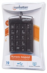 [176354] Teclado,manhattan,176354, Numerico Usb Negro