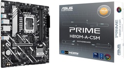 [PRIME H810M-A-CSM] Tarjeta Madre Asus H810 Intel S-1851 Serie 2 /2x Ddr5 6400 /hdmi /dp /2x M.2 /2x Usb 3.2 /micro Atx /gama