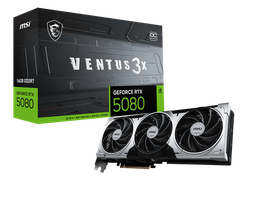 [GEFORCE RTX 5080 16G VENTUS 3X OC PLUS] Tarjeta de Video  Msi Geforce Rtx 5080 16gb Ventus 3x Oc Plus Ddr7