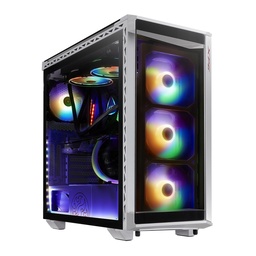 [BATTLECRUISER-WHCWW] Gabinete Adata Xpg Battlecruiser Media Torre Atx Cristal Templado 4 Ventiladores  Blanco