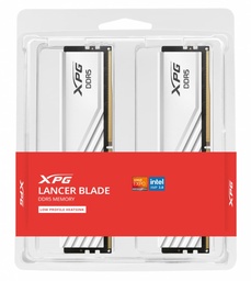 [AX5U5600C4632G-SLABWH] Memoira Xpg Lancer Blace Udimm Ddr5 32g Pc5-44800 5600mhz Cl46 1.1v Con Disipador Blanco Pc