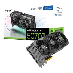 [VCG5070T16TFXPB1-O,75192794594-24] Tarjeta De Video Pny Nvidia Geforce Rtx 5070 Ti Tripl Fan Oc /16gb Gddr7 /pcie 5.0 X16 /gama