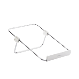 [80348] Soporte Para Laptop / Plegable / Ajustable De 87 A 131 Mm / Amplia Compatibilidad 11''-16'' / Capacidad De Carga 20 Kg / Antideslizante /  Ultra Ligero / Metal / Abs / Silicona / Color Plata
