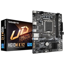 [H610M K V2] Tarjeta Madre Gigabyte H610m K V2 / Socket Intel 1700 / 2x Ddr5 / Hdmi / Dp / Pcie X 16 / Micro Atx