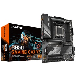 [B650 GAMING X AX V2] Tarjeta Madre Gigabyte B650 Gaming X Ax V2 / Socket Amd Am5 / Ddr5 8000 Mt/s / Dp / Hdmi / Wifi 6 /