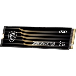 [SPATIUM M480 PRO PCIE 4.0 NVME M.2 2TB] Unidad De Estado Solido Ssd Interno Msi Spatium M480 2 Tb M.2 2280 Pcie Gen4x4, Nvme 1.4 Lec 7400/