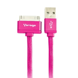 CABLE VORAGO CAB-118 USB-APPLE DOCK 1 METRO ROSA BOLSA