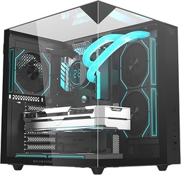 [BR-941525-1] Gabinete Balam Rush Gamer Majestic 6600 Media Torre "sin Fuente" Negro