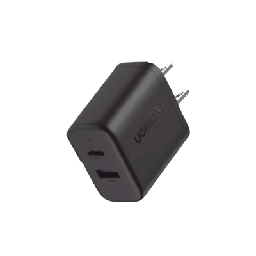 [45303] Cargador Rápido De 2 Puertos 20w Negro
