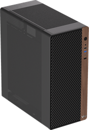 [4711401662884] Gabinete Formula Timberline T2 Black / Wood Mid At, 3 Air Fan Rgb, 1usb Tipoc , 1 Usb 2.0
