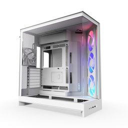[CM-H92FW-R1] Gab Nzxt H9 Flow Rgb White, Atx2.5x6,3.5x2, 2usb 3.2 Tipo A, Usb3.2 Tipo C