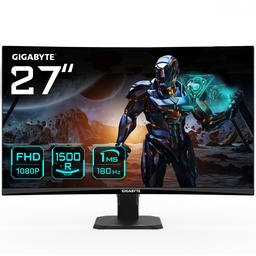 [GS27FC] Monitor Gamer Curvo Gigabyte GS27FC LCD 27", 1920x1080 Full HD, FreeSync, 180Hz, HDMI/DisplayPort, Negro