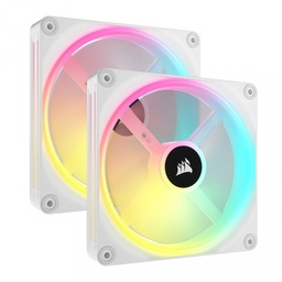 [CO-9051008-WW] Ventiladores Corsair Kit 2 Pzs Qx Icue Link Qx140 Blanco 140mm Rgb