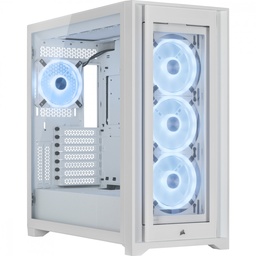 [CC-9011233-WW-1] Gabinete Corsair Icue 5000x Rgb Ql Edicion Media Torre Blanco Tg