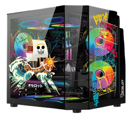 [BLACK BUCCANEER] Gabinete Ocelot Gaming Black Buccaneer /m-atx, Itx / Panel Lateral Y Frontal De Cristal Templado /