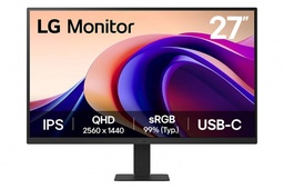 [27U421A] Monitor Pc Lg 27u421a-b Curvo Fhd 27 Pulg,usb-c,panel Va,100hz,tr 5ms(gtg),resol 1920x1080,asp
