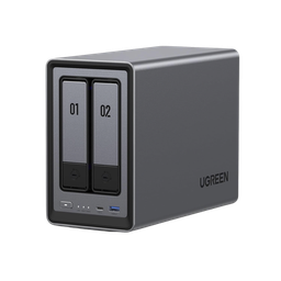 [25242] Nasync Dxp2800 | So Ugos Pro |  Intel N100 12th Gen Intel® 4 Core™ | 2 Bahías Sata Hasta 48tb | 2-bahias (m.2 Nvme) Hasta 16tb | 8gb Ddr5 (exp. A 16gb) | Ethernet 2.5g  | Hdmi 4k | 2* Usb2.0 | 1*usb 3.2gen | 1* Usb 3.2gen2 | 1*usb-c 3.2ge