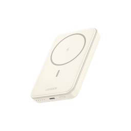 [25208B] Power Bank Magsafe De 10000mah | 20w | Carga Inalámbrica Y Por Cable Usb-c | Sistema De Protección Inteligente | Tecnología De Carga Rápida | Ultra Delgado | Ultra Ligero | Compatible Con Iphone 15/14/13/12 | Color Beige.
