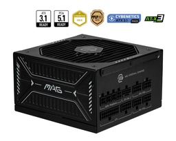 [MAG A1000GLS PCIE5] Fuente de Poder MSI MAG A1000GLS PCIE5 80 PLUS Gold, Modular, 24-pin ATX, 12VHPWR, 135mm, 1000W