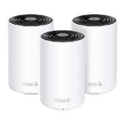 [DECO-XE75PRO-3PACK] Router Inalámbrico Mesh Interior Para Hogar / Doble Banda Wi-fi 6e Ax5400 Mbps / 3 Puerto Gigabit Wan/lan / 4 Antenas Internas / Administración Mediante La App Deco (ios, Android) / Protección Homeshield