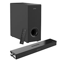 [AC-940801,7506215940801] Barra De Sonido Acteck Dynamic Thin Bs600 / 3 Boocinas + Subwoofer / Sonido Estereo 2.1 / 60 W / 80