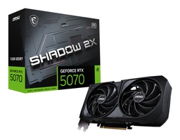 [GEFORCE RTX 5070 12G SHADOW 2X OC] Tarjeta De Video Msi Nvidia Geforce Rtx 5070 Oc Pcie4 X 8/12gb/gddr6/estandar/2hdmi/1xdp/dl-dvi-d X