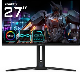 [AORUS FO27Q3] Monitor Gamer Gigabyte Aorus Fo27q3 / 27 Pulgadas / Oled / 360hz / 0.03 Ms / Hdmi 2.1 / Dp 1.4 /