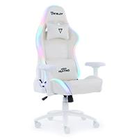 [ORGB-WHITE THUNDRA] Silla Ocelot Gaming Orgb-white Thundra / Vinipiel / Rgb / Base Metalica Ajustable / Descansabrazos
