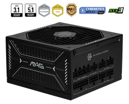 [MAG A850GLS PCIE5] Fuente de Poder Msi Mag A850gls Pcie5 850w 80 Plus Gold