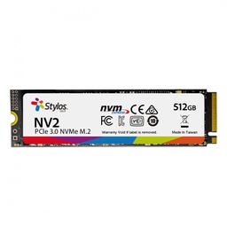 [STMSSDM21B-1] Unidad Estado Solido Stylos 512 Gb M.2 Nvme Pci 3.0 X4 Trim