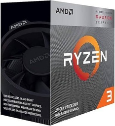 [YD3200C5FHBOX-4] Procesador AMD Ryzen 3 3200G con AMD Radeon Graphics, Socket AM4, 4GHz, 4 Núcleos, 4MB Caché - Incluye Disipador