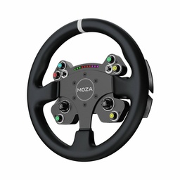 [RS057] MOZA CS V2P — Volante de 13" con Paletas Magnéticas, Luces RGB y Diseño Profesional
