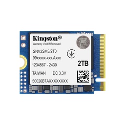 [SNV3SM3/2T0-1] Ssd Solid State Kingston 2000g Nv3 M.2 2230 Pcie 4.0 Nvme Ssd
