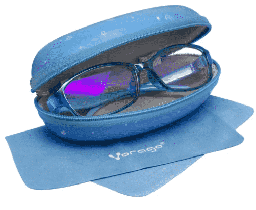 [Dim-30594] Lentes  Para Pc/tablet Vorago Kg-200 Kids Anti Blue Light Con Estuche Color Azul