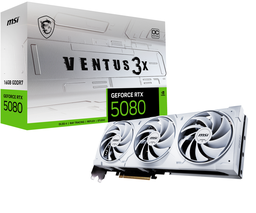 [GEFORCE RTX 5080 16G VENTUS 3X OC WHITE] Tarjeta De Video Msi Geforce Rtx 5080 16g Ventus 3x Oc 16gb Ddr7white