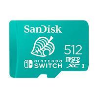 [SDSQXAO-512G-GNCZN] Memoria Sandisk Micro Sdxc 512gb Nintendo Switch 100mb/s 4k U3 V30 Sdsqxao-512g-gncz