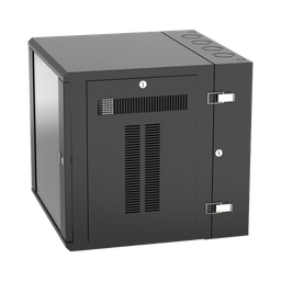 [PZWMC12W] Gabinete Panzone De Montaje En Pared, De 19in, Puerta Con Ventana De Seguridad, 12 Ur, 635mm De Profundidad, Color Negro