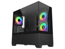 [E490-KHNN-S00] Gabinete Cooler Master Elite 490, Argb Fan 3 / Negro / Mini Torre / Itx / Micro-atx / 2 Panel De