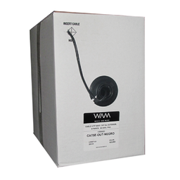 [07503035006694-W] Wam  Bobina Cable Utp Cat5e 100% Cobre Ngro 305m Ext (cat5e-out-negro)