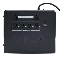 [REV700] No Break/ups Vica 700va/400w 6tomas, 1puertousb Pantalla Lcd (rev 700)