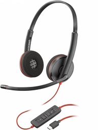 [0197498433073-P] Poly Diadema Blackwire 3220 Usb-c Headset + Usb-c/a Adapter (8x228a6)
