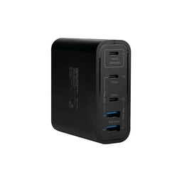 [AU-600] Cargador De Pared Vorago Tipo C/100w/5 Ptos/quick Charge 3.0 Negro (au-600)