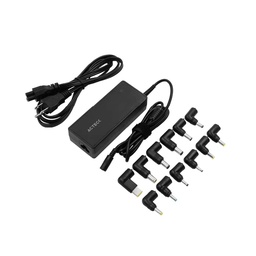 [AC-937191] Cargador Universal Acteck Cu494 12 Puntas Intercambiables 90w Negro (ac-937191)