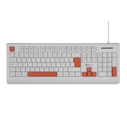 [GGK-ESMWR-02-WH] Getttech Teclado Slim Blanco EspaÑol Usb Reposamanos Ggk-esmwr-02-wh