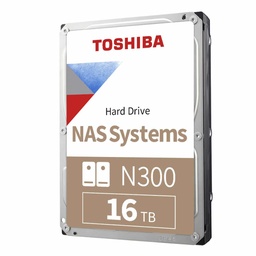 [HDWG51GXZSTA] TOSHIBA HDD INTERNO N300 16TB NAS 7200RPM Y 512MB CACHE SATA 3.5" HDWG51GXZSTA NAS