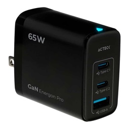 [AC-935579] Cargador Acteck Pro Cp665/carga Ultra Rapida 65w/2xusb-c/neg Ac-935579