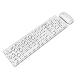 [STPKTM5W] Combo Inalambrico 2 En 1 Stylos Teclado 100% Membrana 105 Tecla Blanco