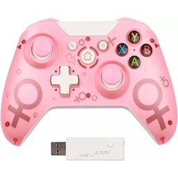 [N-1-COLORFUL-R] Control Inalambrico Rosa Usb N-1, Compatible Con Xbox One, Ps3 , Pc 2.